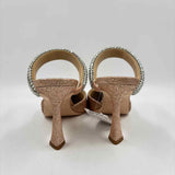 Badgley Mischka Women's Shoe Size 8 Gold Shimmer Heels