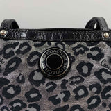 Coach Women's Silver Luxe leopard Purse