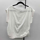 Talbots Women's Size S White Textured Short Sleeve Shirt