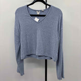 Roxy Women's Size S Blue Ribbed Sweater
