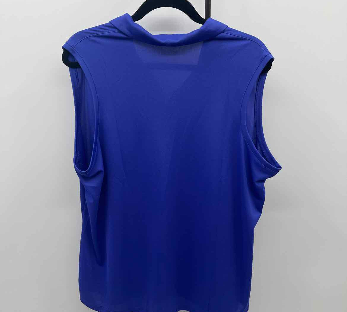 Nike Women's Size XXL Blue Solid Sleeveless Shirt