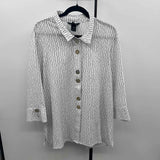 Ali Miles Women's Size XL White dotted Tunic