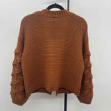 alya Women's Size S Brown Textured Cardigan