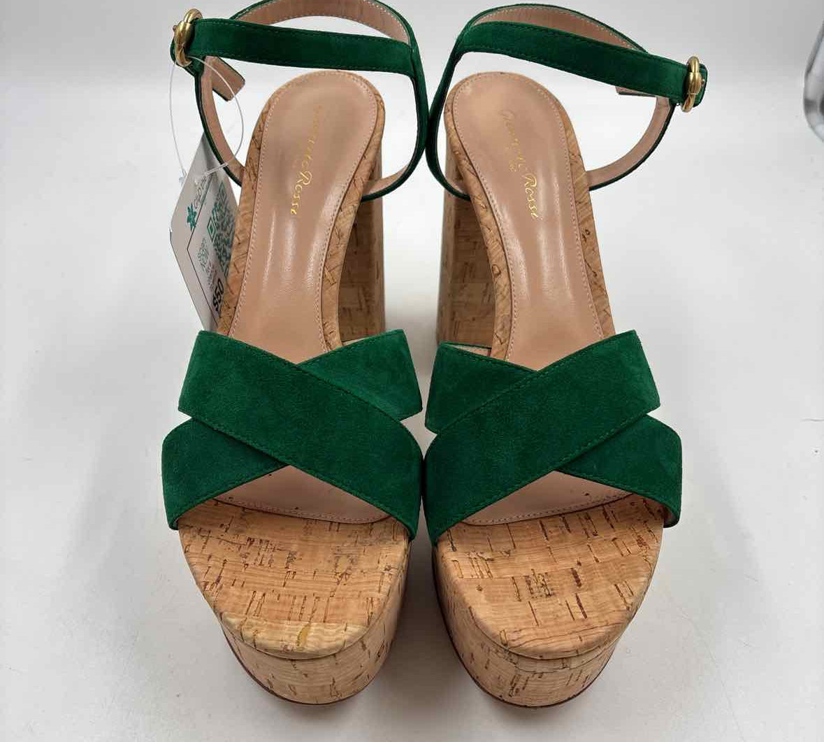 Gianvito Rossi Women's Shoe Size 9.5 Green Solid Sandals