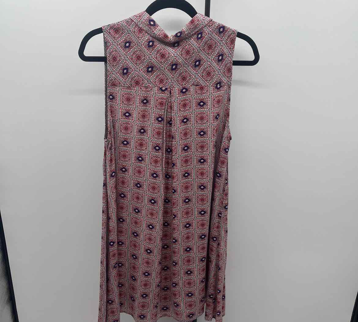 Hem & Thread Women's Size 10 Red Squares Dress