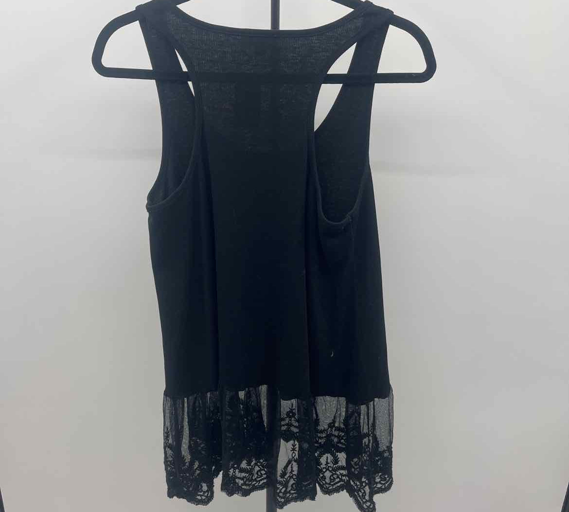 Umgee Women's Size M Black Ribbed Tank