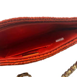 INGE CHRISTOPHER Textured Vegan Leather Crossbody w/Chain Strap