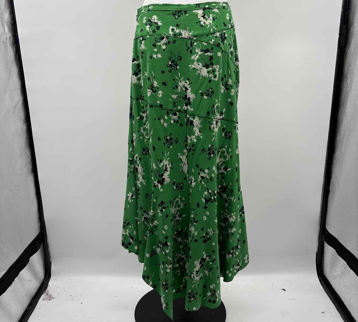 Veronica Beard Women's Size 4 Green Floral Skirt