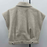 Evereve Women's Size XS Oatmeal Heathered Vest