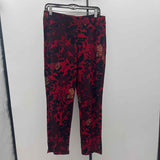 Chico's Women's Size 8 Red Floral Pants