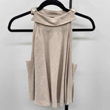 Live Your Mark Women's Size XS Beige Textured Sleeveless Shirt