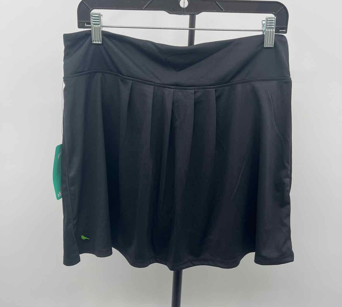 18 Birdies Women's Size 14 Black Solid Skirt