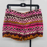Loft Women's Size 6 Pink ZigZag Shorts