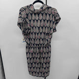 Maison Jules Women's Size 16 Navy Leaf Dress