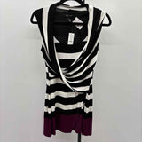 White House Black Market Women's Size 2 Black Stripe Dress