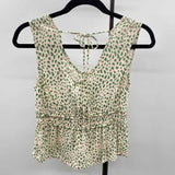 Urban Romance Women's Size S Ivory Sporty Sleeveless Shirt