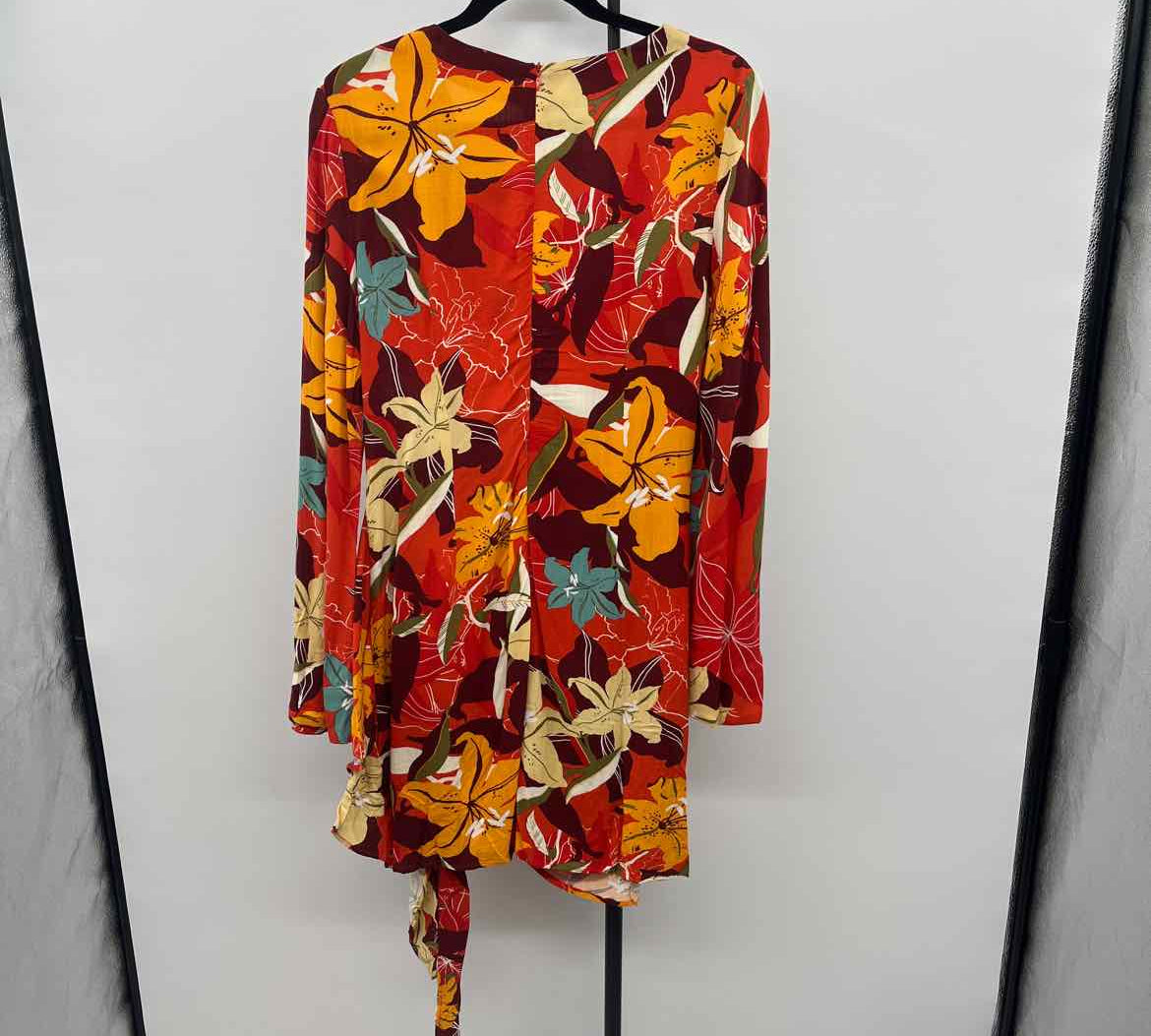 Cupshe Women's Size 6 Orange Floral Dress