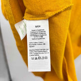 J Crew Women's Size S Mustard Yellow Solid Short Sleeve Shirt