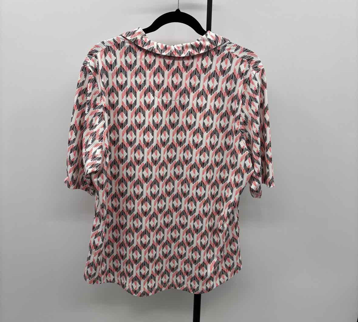 Golf America Women's Size XL coral Ikat Short Sleeve Shirt