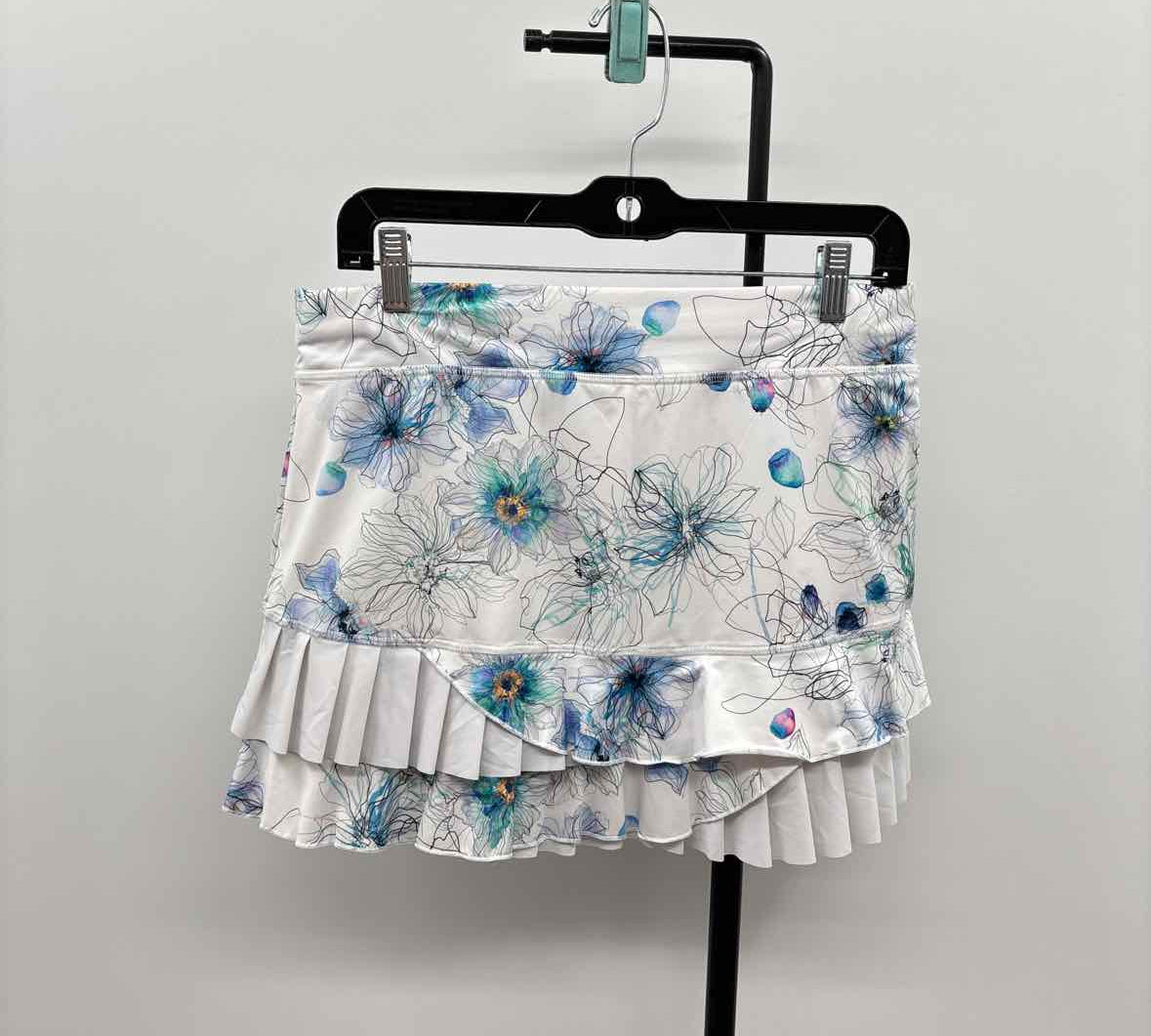 Sofibella Women's Size 14 White Floral Skirt