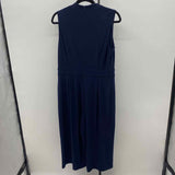 Jessica Howard Women's Size 14P Navy Solid Jumper