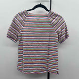 Talbots Women's Size SP Multi-Color Stripe Short Sleeve Shirt