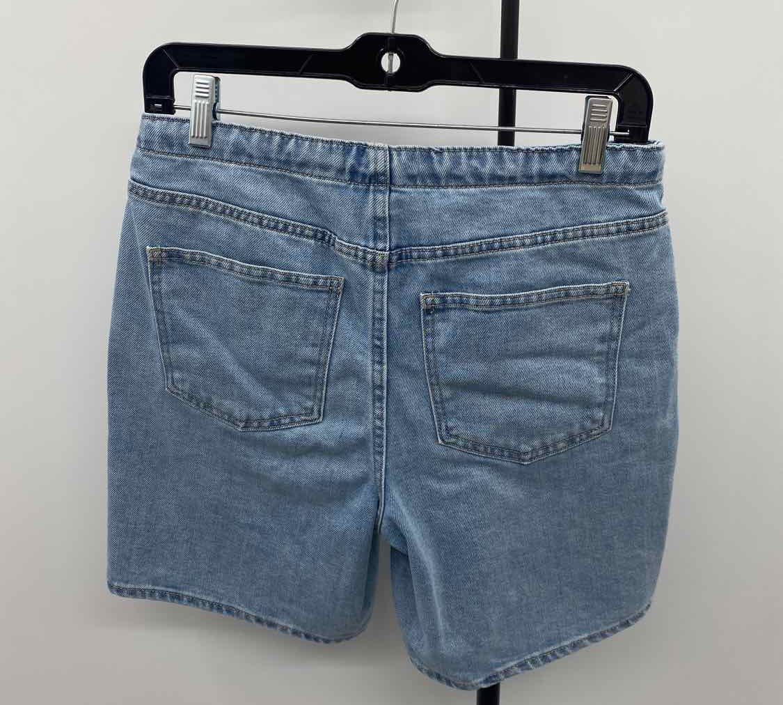 Oat Women's Size 4 Blue Solid Shorts