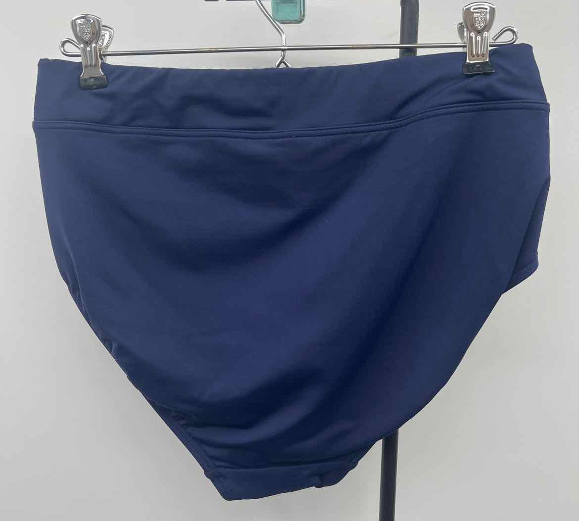 Lands End Women's Size 10 Navy Solid Swimsuit - Separate