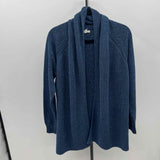 LL Bean Women's Size L Blue Heathered Cardigan