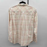 Levi Strauss Women's Size L Pink Plaid Long Sleeve Shirt