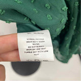 Simplee Women's Size XL Green dotted Long Sleeve Shirt
