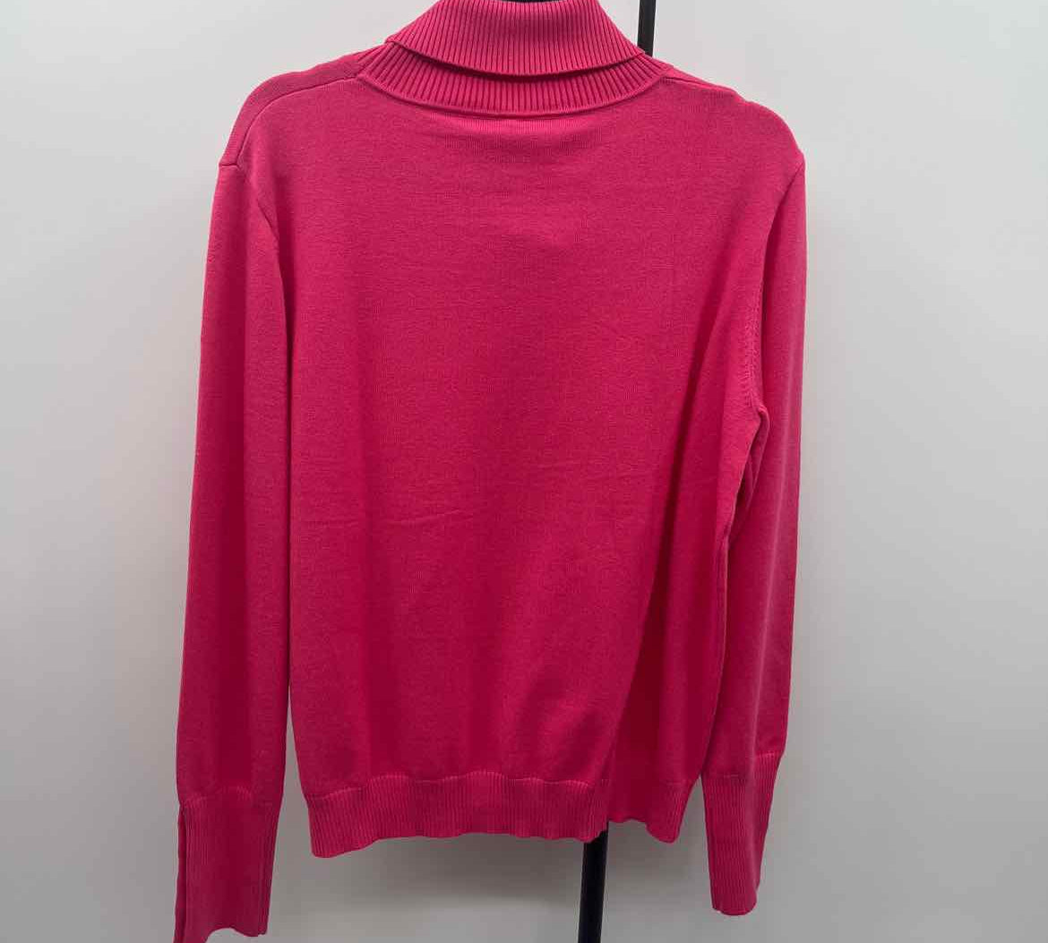 Anrabess Women's Size L Pink Solid Sweater