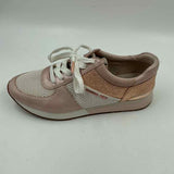Michael Kors Women's Shoe Size 8 Rose Gold glitter Sneakers