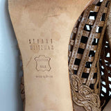 Stuart Wietzman Women's Shoe Size 7.5 Brown Woven Heels