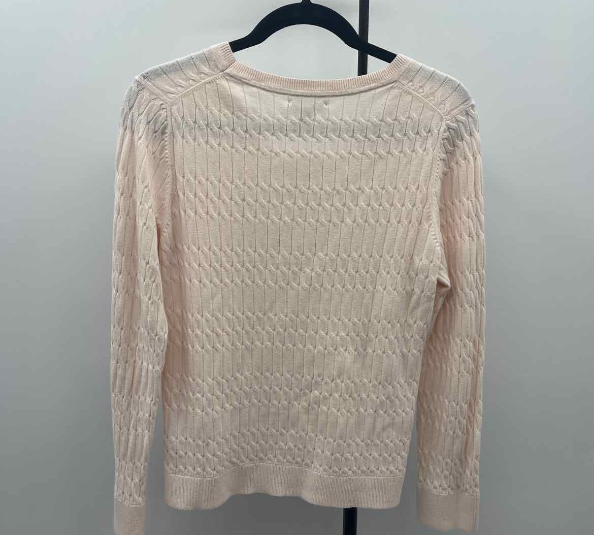 Tommy Hilfiger Women's Size M Blush Cable Knit Sweater