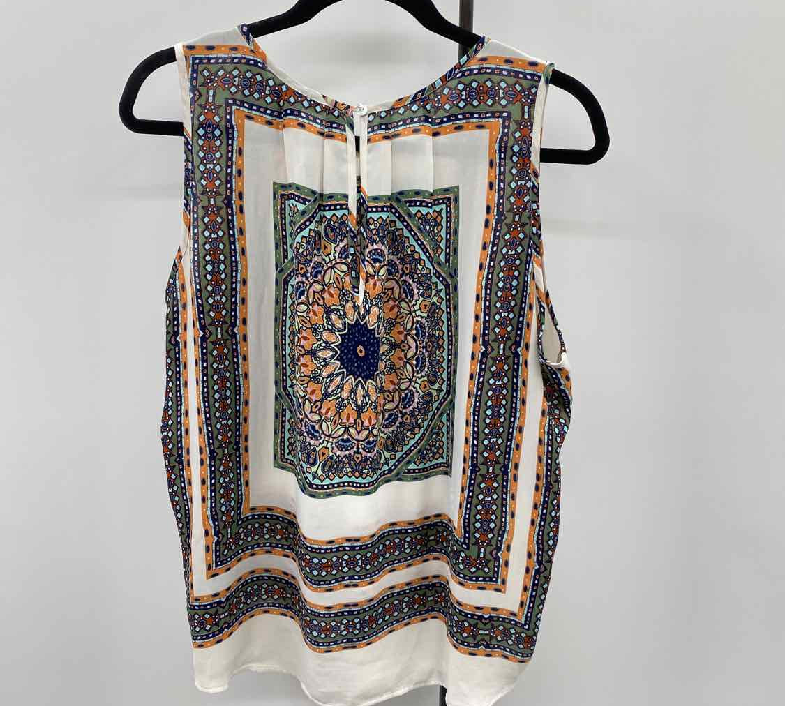 DR2 Women's Size XL Multi-Color medallion Sleeveless Shirt