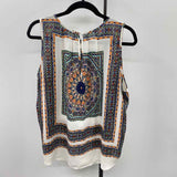 DR2 Women's Size XL Multi-Color medallion Sleeveless Shirt