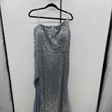 Cinderella Divine Women's Size 3X Silver Sequins Gown/Evening Wear