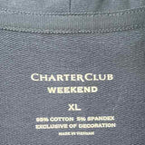 Charter Club Women's Size XL Navy Solid Cardigan