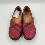 Clarks Women's Shoe Size 5 Red Solid Casual Shoes