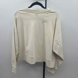 Champion Women's Size L Beige Baseball Sweatshirt