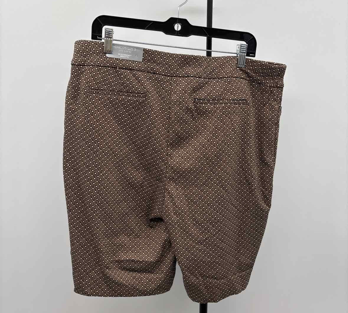Chico's Women's Size 16 Brown Diamond Shorts