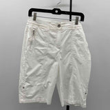 Chico's Women's Size 6 White Solid Shorts