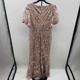 Mac Duggal Couture Women's Size 8 Blush Sequins Gown/Evening Wear