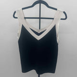 Ann Taylor Women's Size M Black Solid Tank