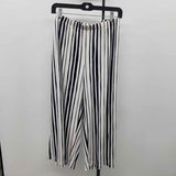 Chico's Women's Size 16 Black Stripe Capris