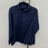 Eddie Bauer Men's Size L Navy Quilted Long Sleeve Shirt