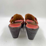 Born Women's Shoe Size 7 Red Solid Sandals