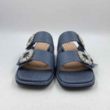 Ninety Union Women's Shoe Size 7 Blue Rhinestones Sandals