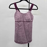 Lululemon Women's Size 6 burgundy Heathered Tank